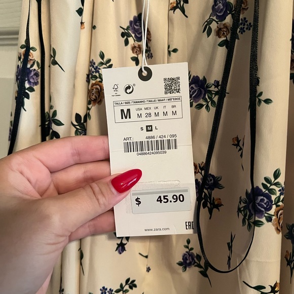 Zara Crochet Topped Dress - Picture 2 of 3